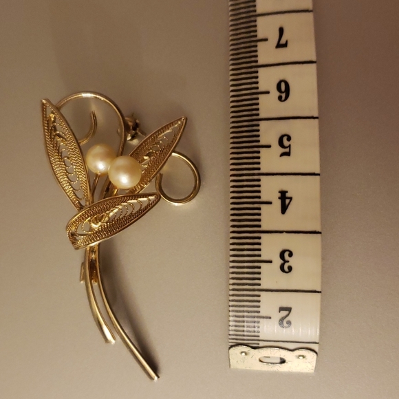 VINTAGE PEARL BROOCH - Picture 4 of 4